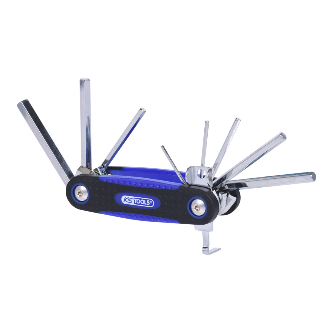 KS Tools Supporto pieghevole CHROMEplus per chiavi esagonali, 8pz.