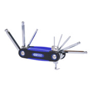 KS Tools Supporto pieghevole CHROMEplus per chiavi esagonali, a sfera, 8pz.-4