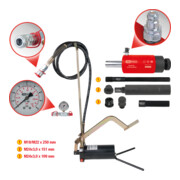 KS Tools Système hydraulique 22t, avec pompe hydraulique et manomètre, 15 pcs.