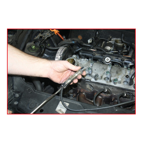 KS Tools T-greep bougietrekker, gebogen, lang