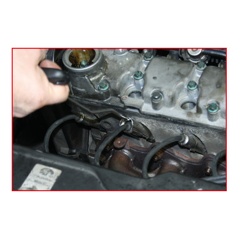 KS Tools T-greep bougietrekker, gebogen, lang