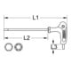 KS Tools T-Griff-Innensechskant-Kugelkopf-Schlüssel, 2mm