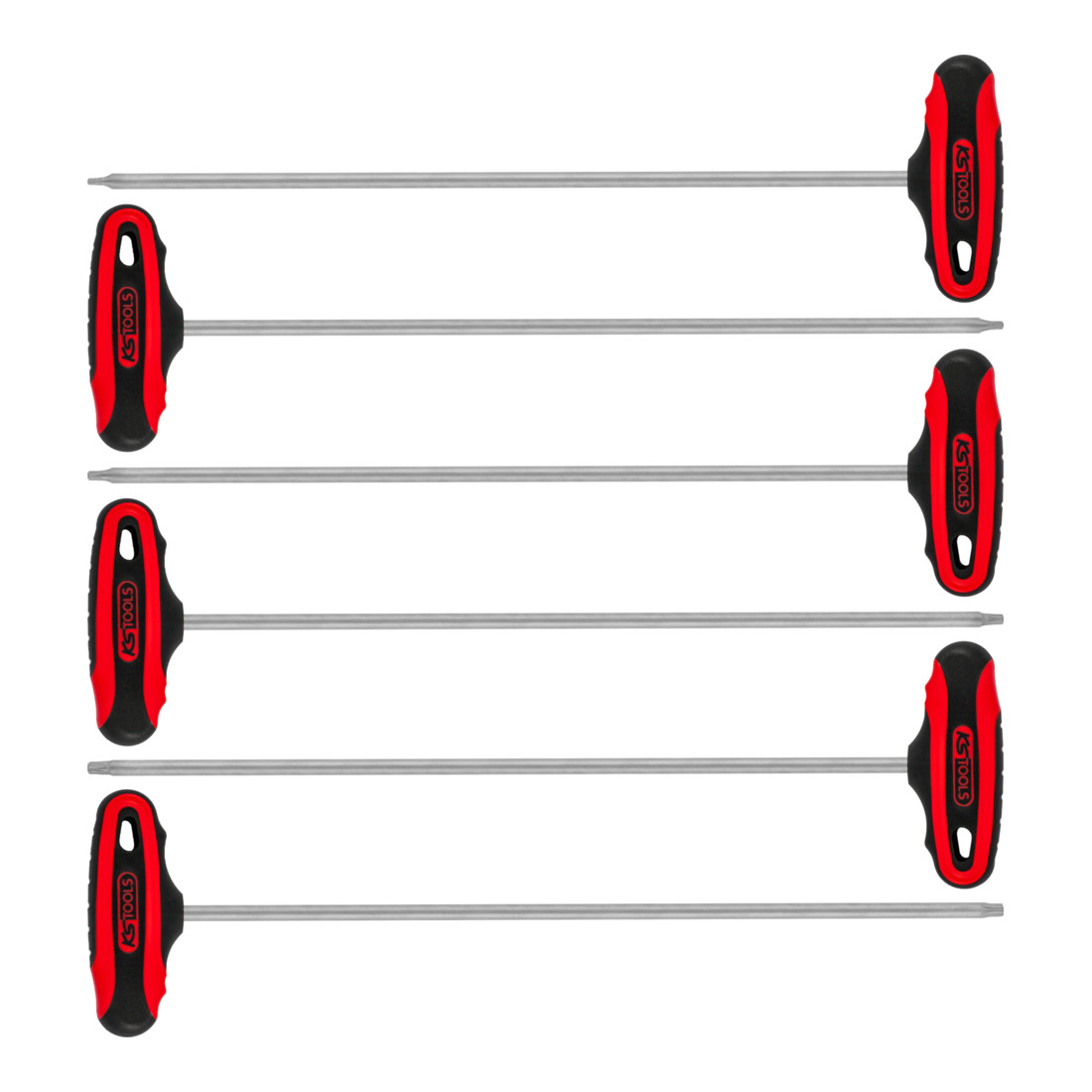 KS Tools T-Griff-TX-Winkelstiftschlüssel-Satz, 6-tlg.