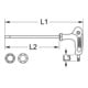 KS Tools T-Griff-Winkelstiftschlüssel TX Kugelkopf,T10