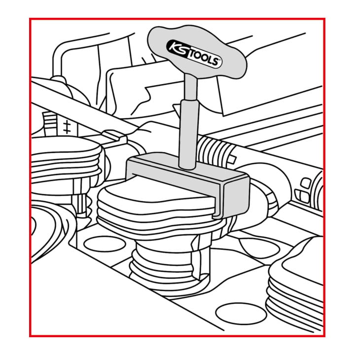 KS Tools T-Griff-Zündspulen-Abzieher-Typ 3, 105mm