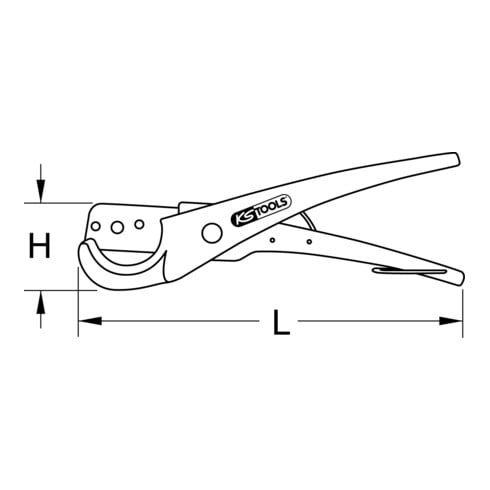 KS Tools Tagliatubi a pinza Ø0-37mm, 210mm