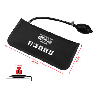 KS Tools Tampone a pressione con pompa manuale, L133xL270mm