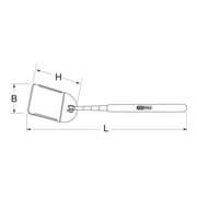 KS Tools telescopische inspectiespiegel, 178-860mm, 57x95mm-4