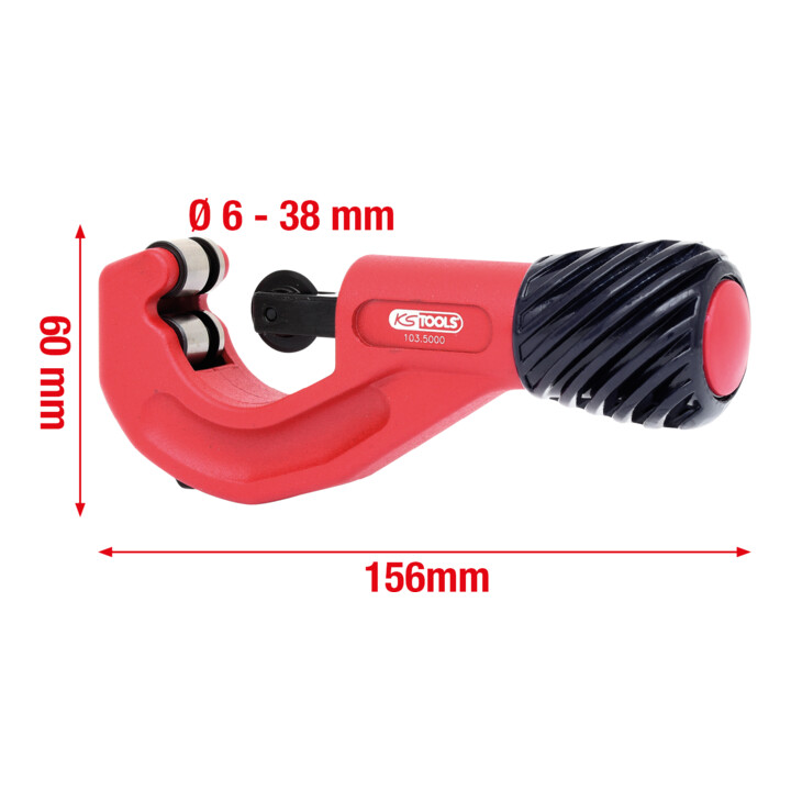 KS Tools Teleskop-Rohrabschneider, 6-38mm, 156mm