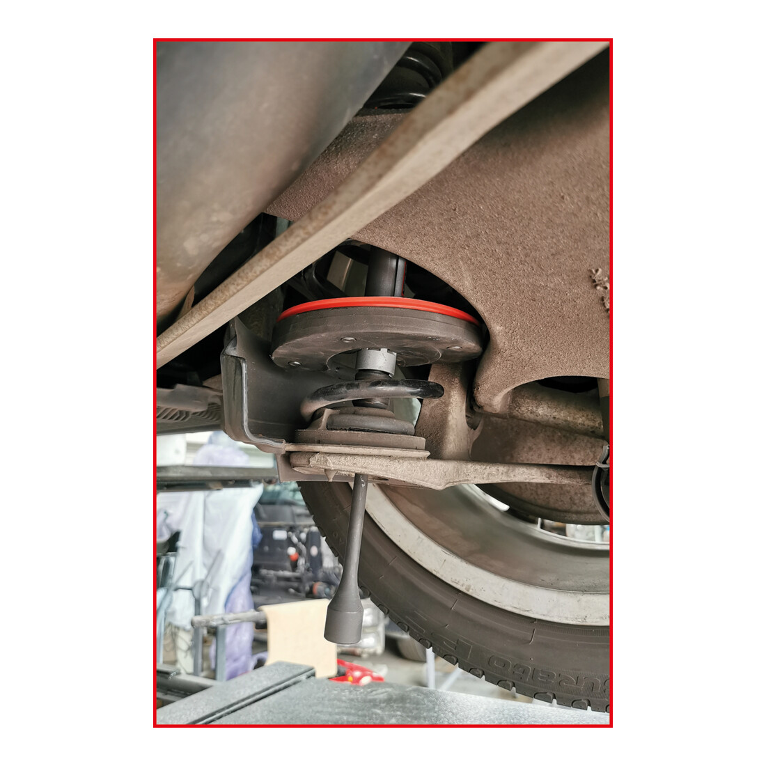 KS Tools Tenditore di centraggio telescopici Audi e Seat, per molle interne, 11pz.