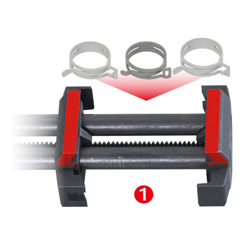 KS Tools Tenditore per fascette stringitubo