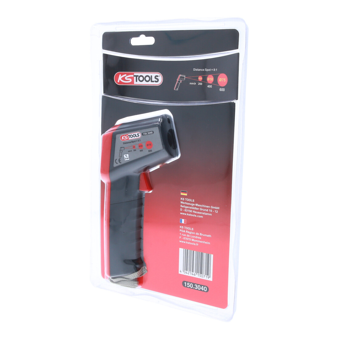 KS Tools Termometro a infrarossi,, da -20° a 500°