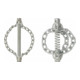 KS Tools Testa di imbracatura con catena liscia, 3 catene 160 mm-1