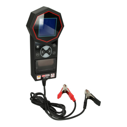 KS Tools Tester digitale 12V / 24V per batterie e sistemi di ricarica con stampante integrata