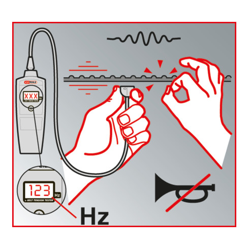 KS Tools Tester elettronico di tensione della cinghia HZ
