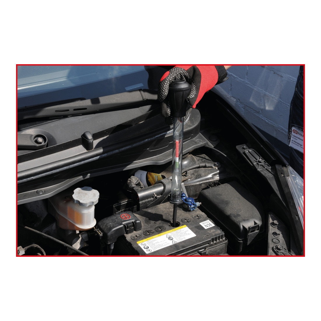 KS Tools Tester per acido batterie, 280mm