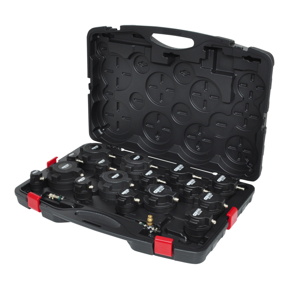 KS Tools Tester perdita pressione turbine, in valigetta, 17pz.