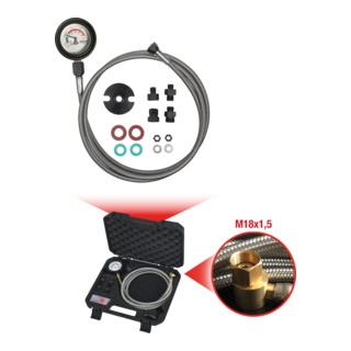 KS Tools Tester pressione di scarico da -1 a +3 bar
