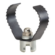 KS Tools Têtes bi-lames crantées, Ø 125mm, pour spirales 22 mm
