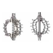 KS Tools Têtes spéciales à chaînes avec pointes, 4 chaînes Ø50mm, pour spirales 32 mm