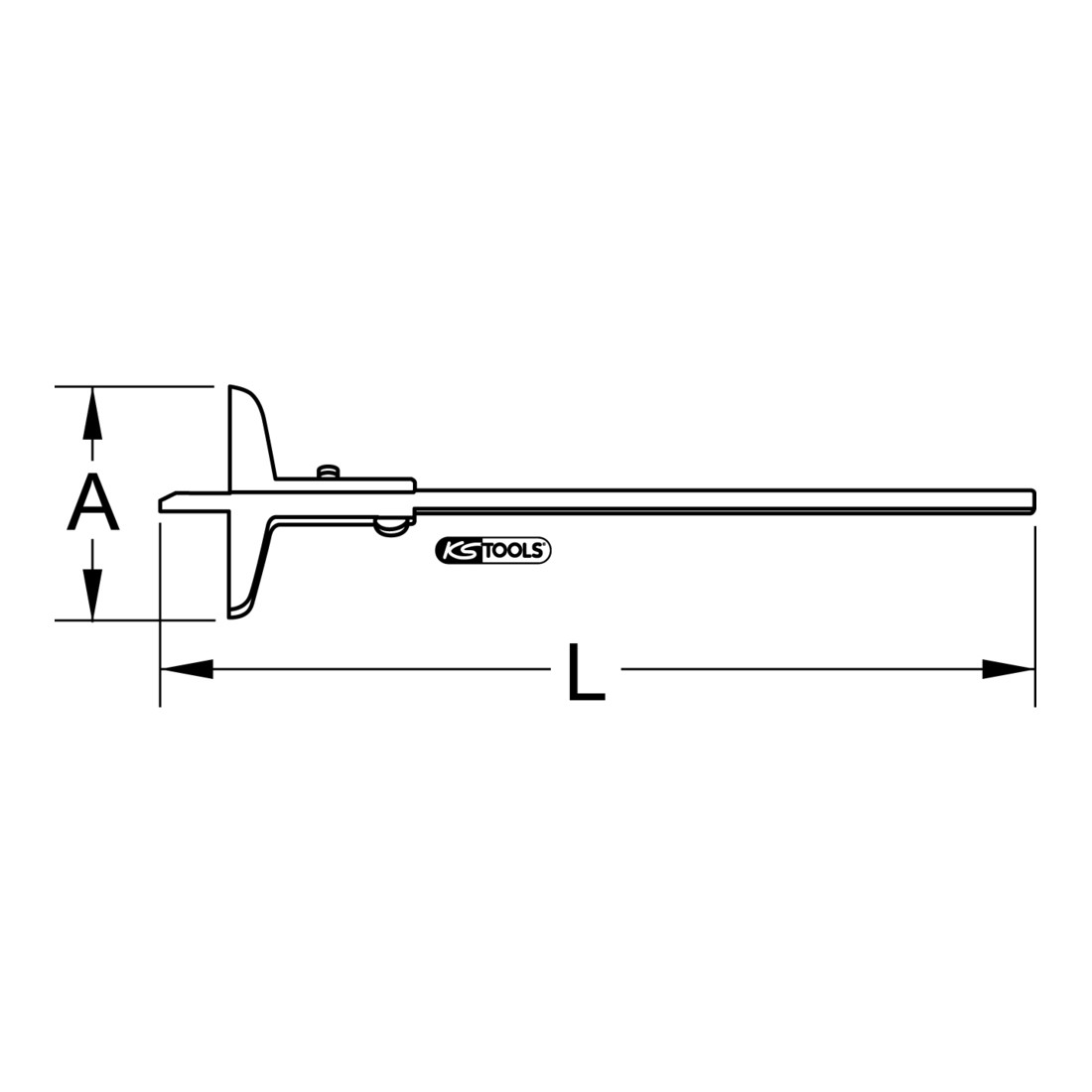 KS Tools Tiefenmessschieber