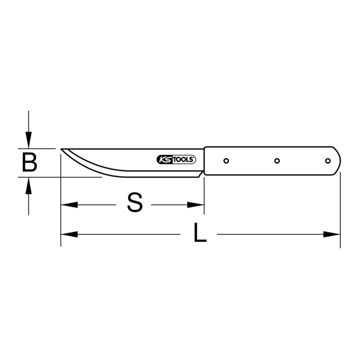 KS Tools TITANplus Universalmesser, 250mm