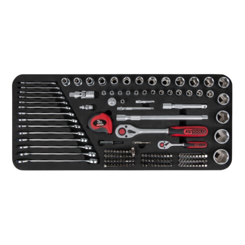 KS Tools TOOLBOX dopsleutel- en combinatiesleutelset, 154-delig.