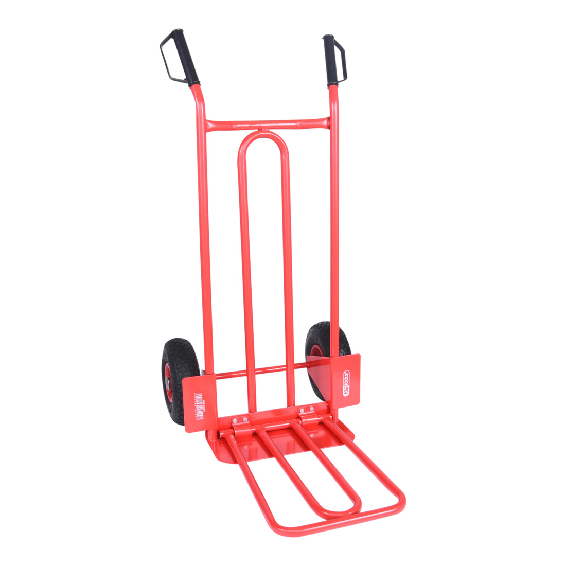 KS Tools Transport-Stapelkarre mit Luftbereifung, 250 kg mit klappbarer Ladefläche