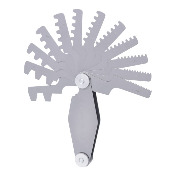 KS Tools Trapez-Gewindestahllehre, für 30° Gewinde, 2-12mm