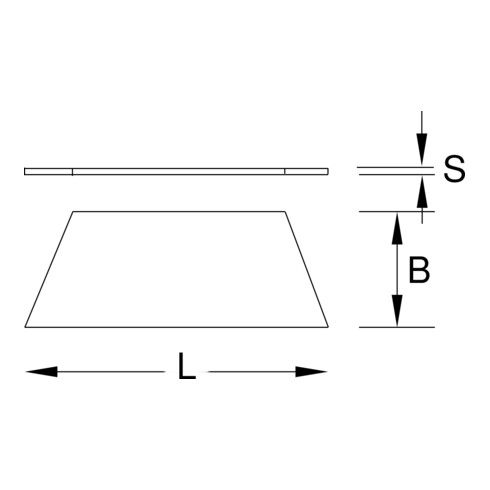 KS Tools Trapezklingen, Spender à 5 Stück, für 970.2173