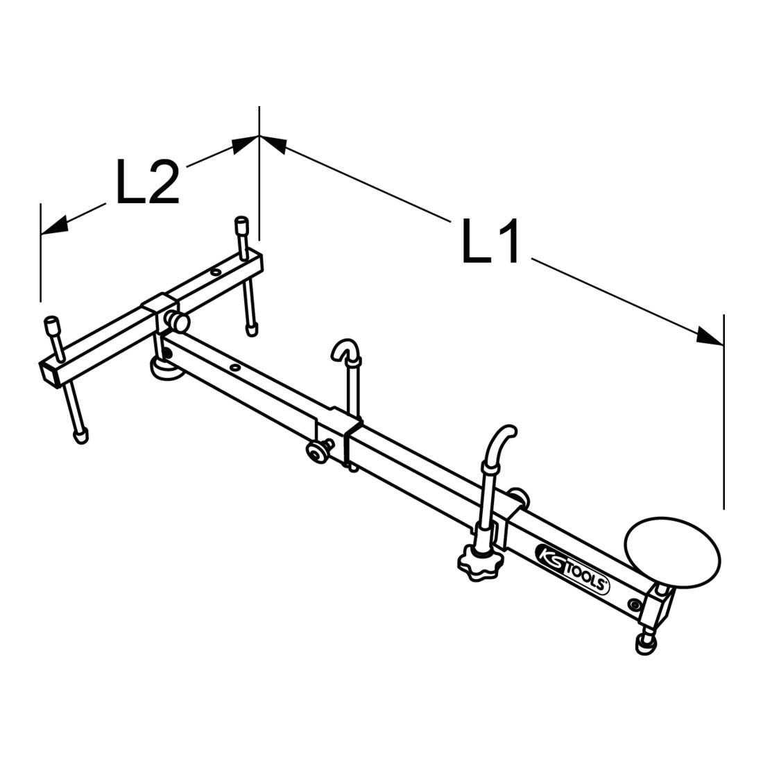 KS Tools Traverse support moteur universelle