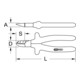 KS Tools Tronchese CLASSIC 1000V a tagliente laterale per elettricisti, 175mm-3