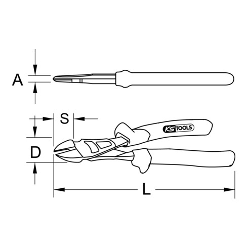 KS Tools Tronchese ULTIMATEplus a tagliente laterale