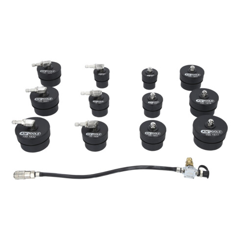 KS Tools Turbolader-Bajonett-Ladeluft-System-Prüfkoffer-Satz, 13-tlg.