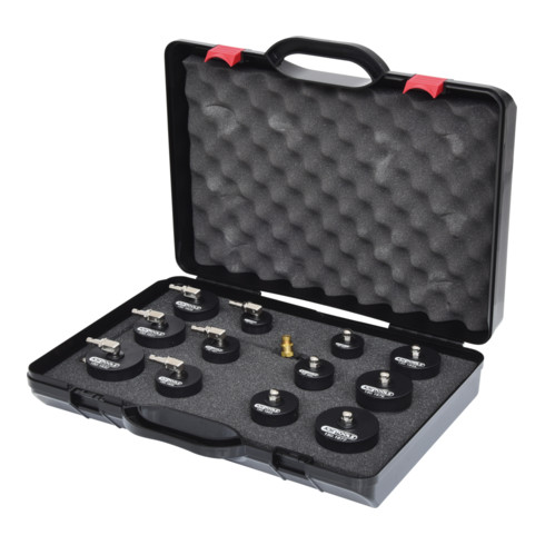 KS Tools Turbolader-Bajonett-Ladeluft-System-Prüfkoffer-Satz, 13-tlg.