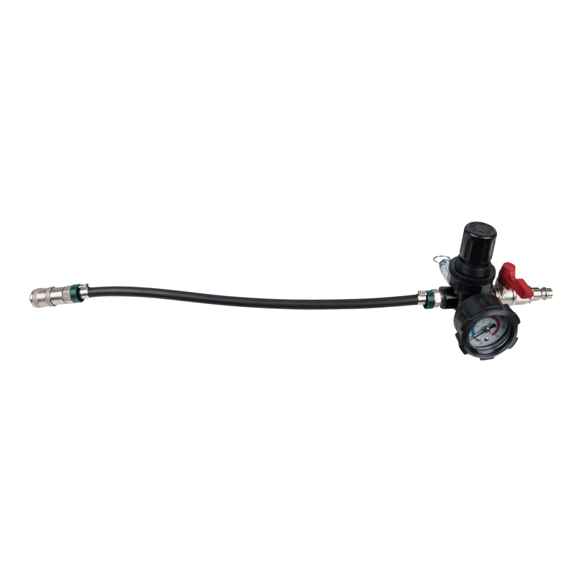 KS Tools Turbolader-Ladeluft-System Lufteinlass-Adapter mit Schlauch und Manometer, 450 mm