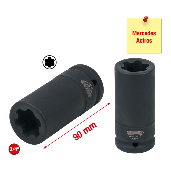KS Tools TX-E-Plus inbus voor Mercedes, 32 EPL, 90mm lang