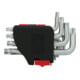 KS Tools TX haakse steeksleutelset met asgat, kort, 10 stuks, TB8-TB50