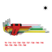 KS Tools TX-Winkelstiftschlüssel-Satz, extra lang, 14-tlg.-2