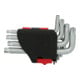 KS Tools TX-Winkelstiftschlüssel-Satz mit Bohrung, kurz, 9-tlg.TB10-TB50