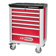 KS Tools ULTIMATEline Werkstattwagen, rot/silber-3