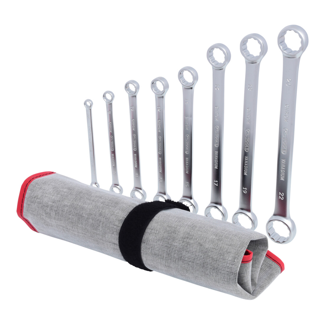 KS Tools ULTIMATEplus Doppel-Ringschlüssel-Satz, gerade, 8-teilig