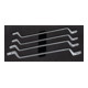KS Tools ULTIMATEplus Jeu de 4 clés à double tranchant, 4 pièces dans un insert système 1/3-1