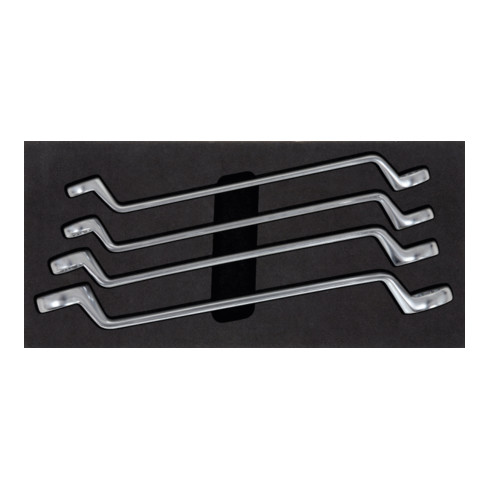 KS Tools ULTIMATEplus Jeu de 4 clés à double tranchant, 4 pièces dans un insert système 1/3