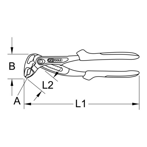 KS Tools Ultimateplus Wasserpumpenzange