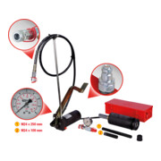 KS Tools Unità idraulica 32t, con pompa idraulica e manometro, 11pz.-1