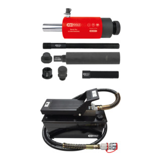 KS Tools Unité hydraulique 22 t avec pompe pneumatique/hydraulique, 13 pcs.