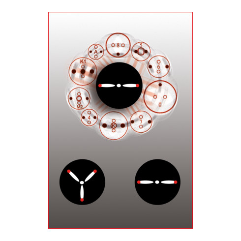 KS Tools Universal Bremskolben-Rückstell-Werkzeug-Satz, 8-tlg.