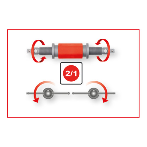 KS Tools Universal Bremskolben-Rückstell-Werkzeug-Satz, 8-tlg.