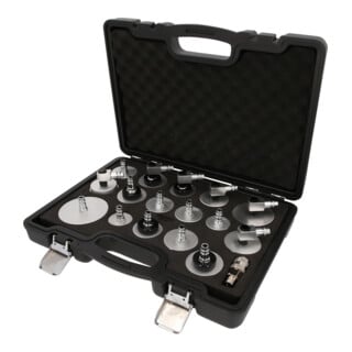 KS Tools Universal-Entlüfterstutzen-Adapter-Satz zur Bremsenentlüftung, 17-tlg